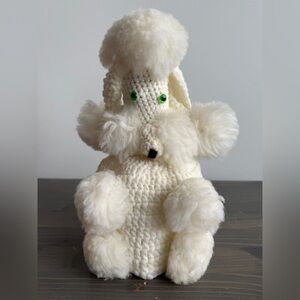 Vintage handmade toilet paper poodle